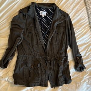 Market & Spruce Dark Utility Jacket